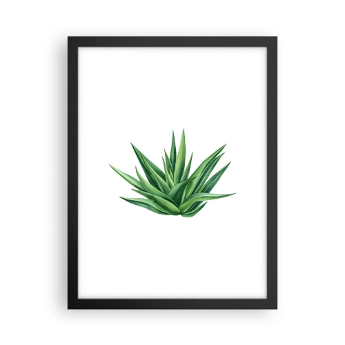 Plagát v čiernom ráme - Zelená – sila – život - 30x40 cm