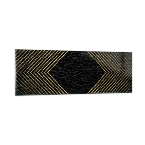 Obraz na skle - Geometria v štýle glamour - 90x30 cm