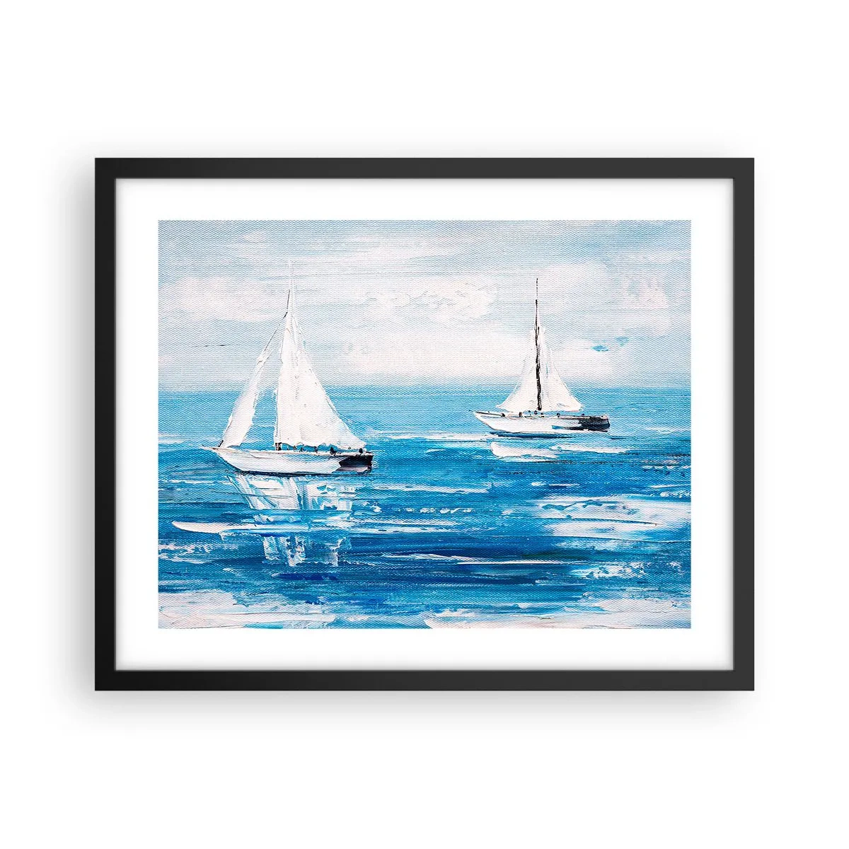 Plagát v čiernom ráme - S priateľom po boku - 50x40 cm