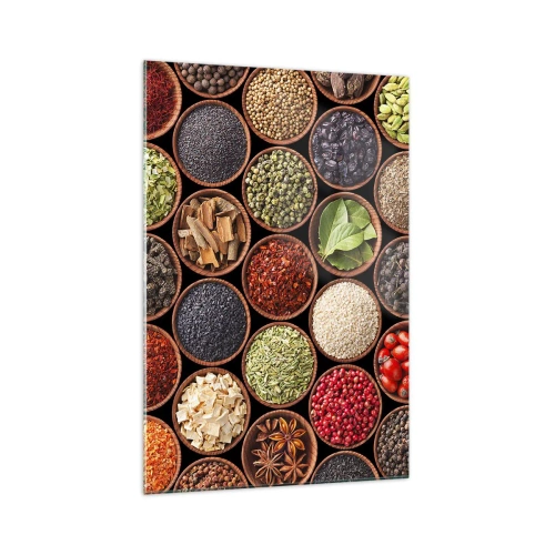 Obraz na skle - Všetky chute sveta - 70x100 cm