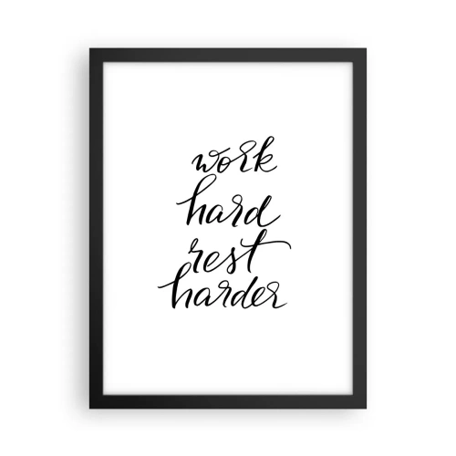 Plagát v čiernom ráme - Životná rovnováha - 30x40 cm