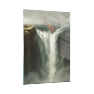 Obraz na skle - Životné varovanie - 50x70 cm