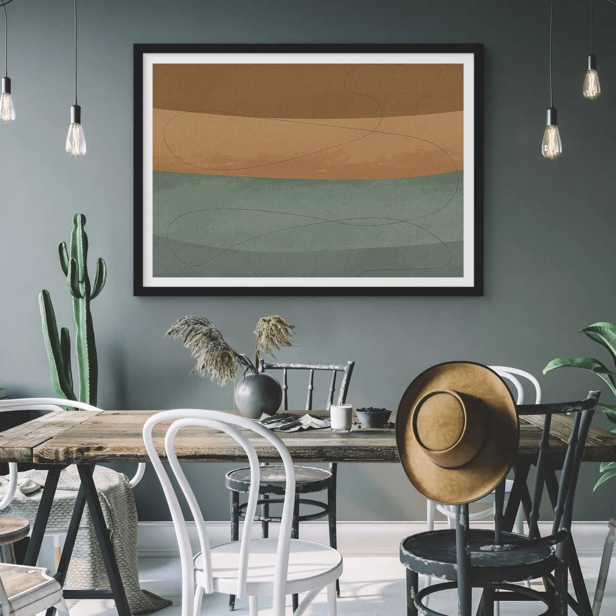 Plagát v čiernom ráme - Horizontálna kompozícia - 100x70 cm