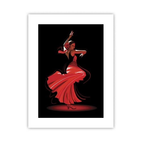 Plagát - Horúca duša flamenco - 30x40 cm