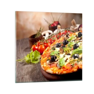 Obraz na skle - Z telurických zložiek - 70x70 cm