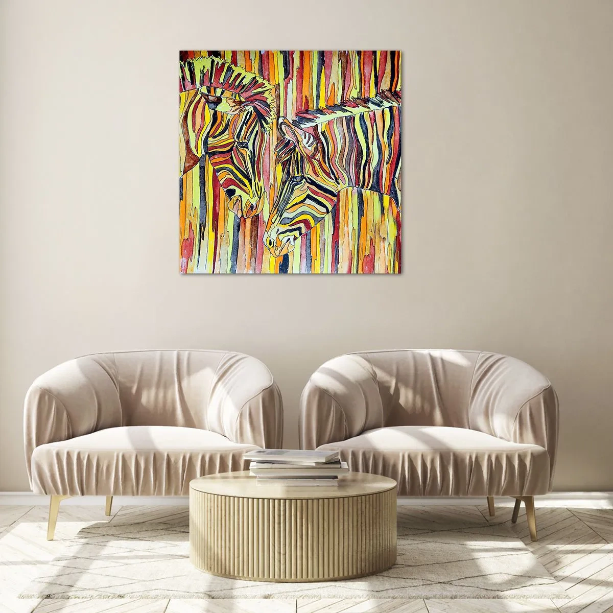 Obraz na skle - Takže ty tiež… - 60x60 cm