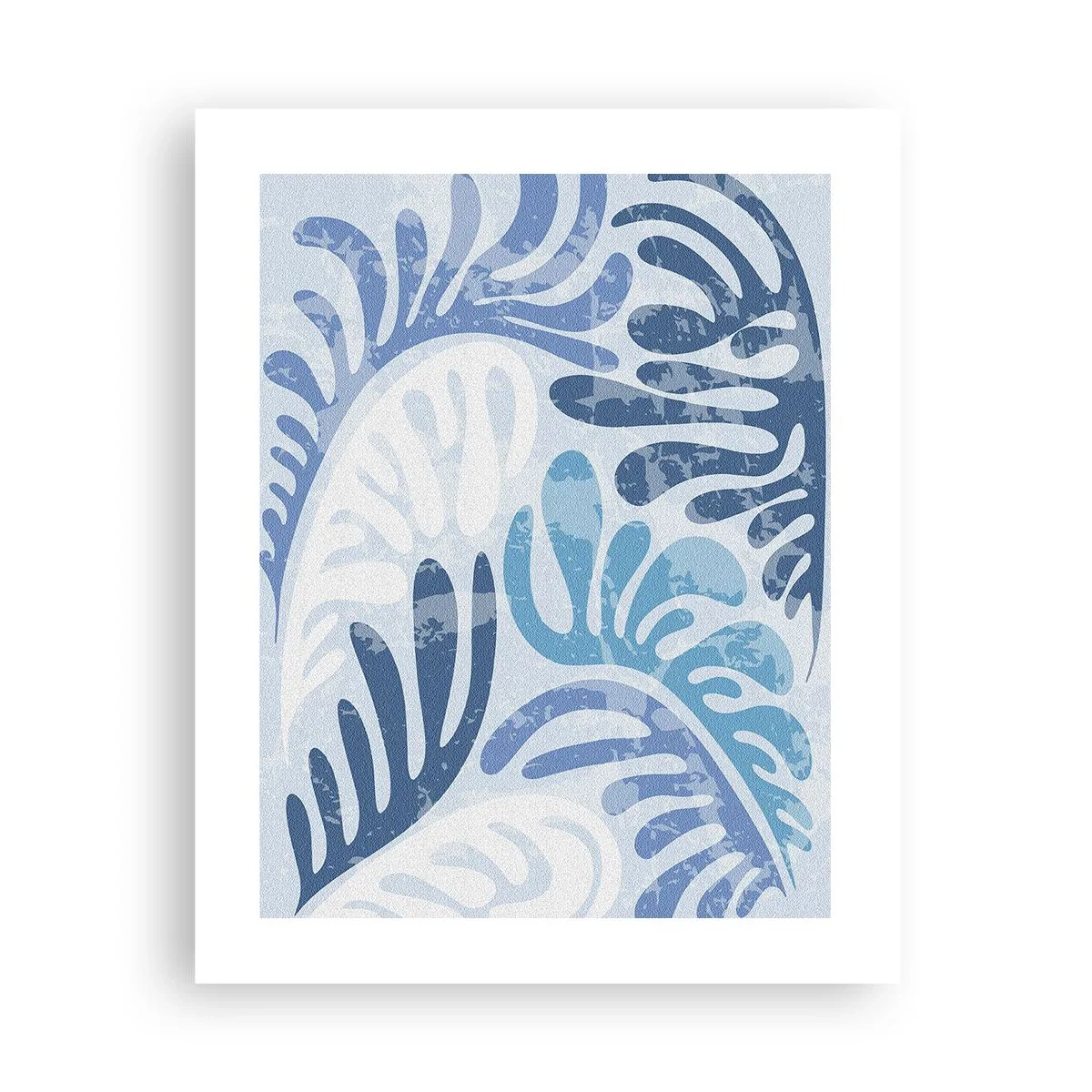 Plagát - Modré papradie - 40x50 cm