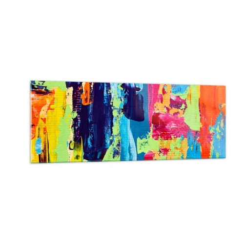 Obraz na skle - Život je krásny! - 140x50 cm