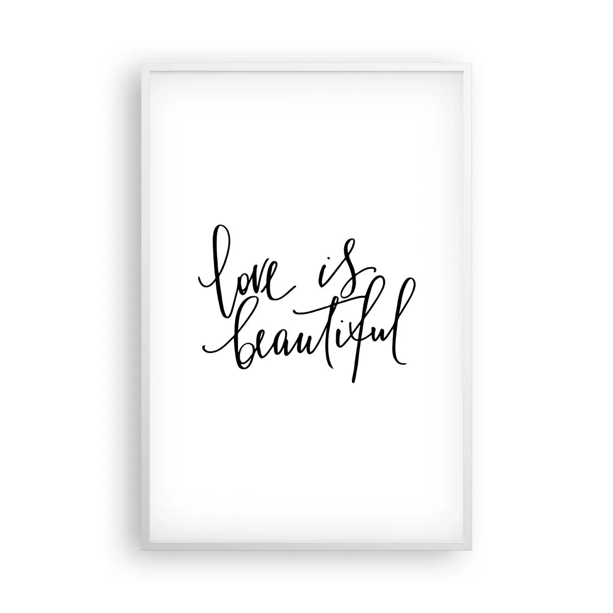 Plagát v bielom ráme - Prečítaj a zopakuj - 61x91 cm