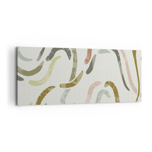 Obraz na plátne - Radostný tanec abstrakcie - 100x40 cm