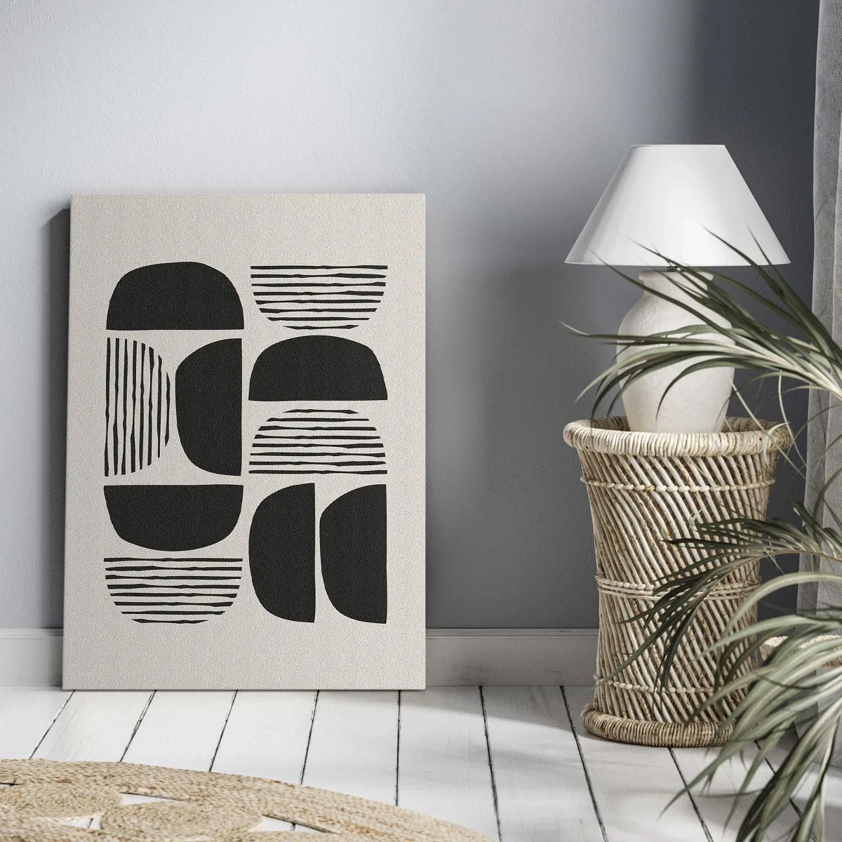 Obraz na plátne - Polovičaté sústavy - 70x100 cm