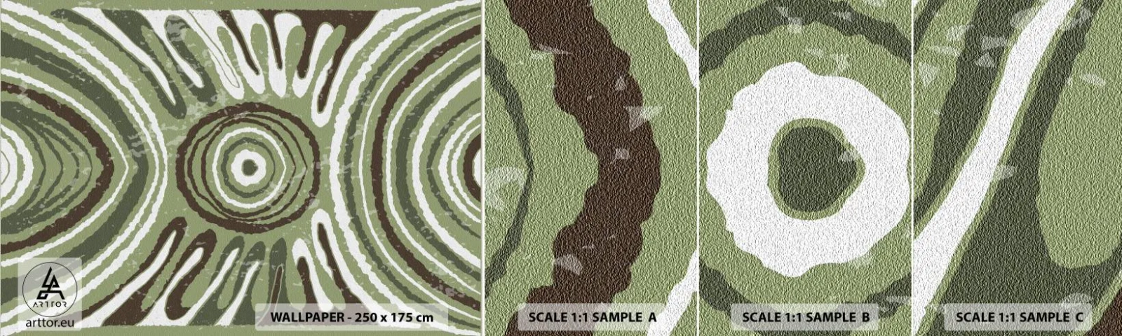 Vzorka samolepiacej fototapety Deluxe Sticker - Explózia emócií - Vo veku, Boho, Kus - 100x30 cm