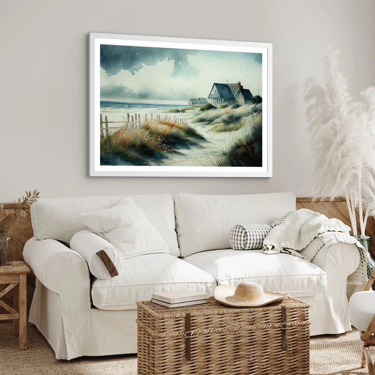 Plagát v bielom ráme - Ďaleko od zhonu - 91x61 cm