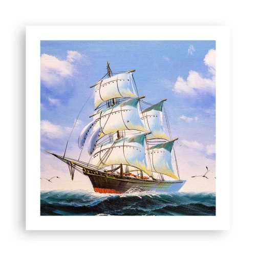 Plagát - Hrdo s vetrom - 50x50 cm