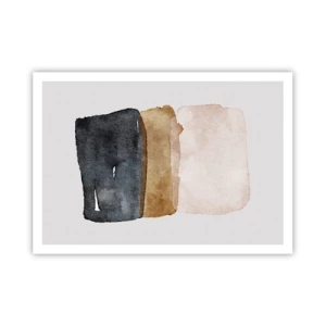 Plagát - Kompozícia zemitých farieb - 100x70 cm