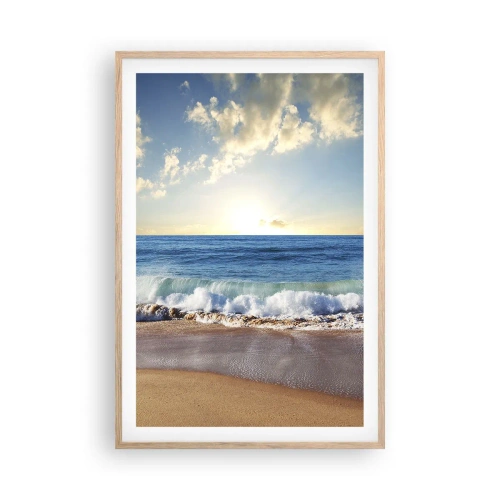 Plagát v ráme zo svetlého duba - Pohyb a nehybnosť zároveň - 61x91 cm