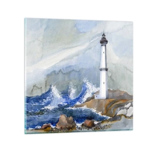 Obraz na skle - Proti tme a hromobitiu - 30x30 cm