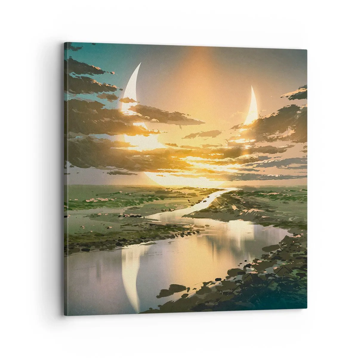 Obraz na plátne - Niekde vo vzdialenej galaxii - 70x70 cm