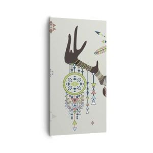 Obraz na plátne - Trofej indiánskeho lovca - 65x120 cm