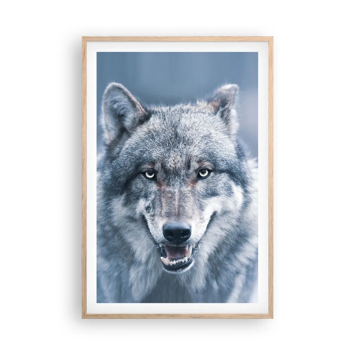 Plagát v ráme zo svetlého duba - Prijmete túto výzvu? - 61x91 cm