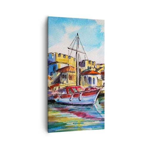 Obraz na plátne - Dúhové popoludnie - 55x100 cm