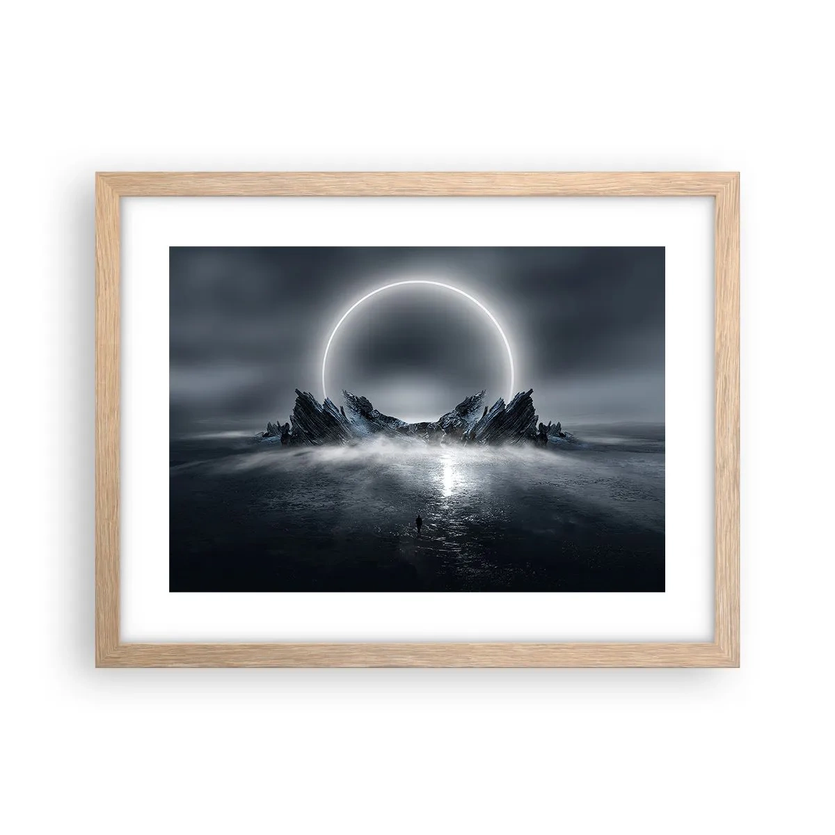 Plagát v ráme zo svetlého duba - Finále príbehu - 40x30 cm