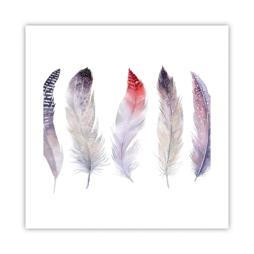 Plagát - Jemné ako rôznofarebná hmla - 40x40 cm