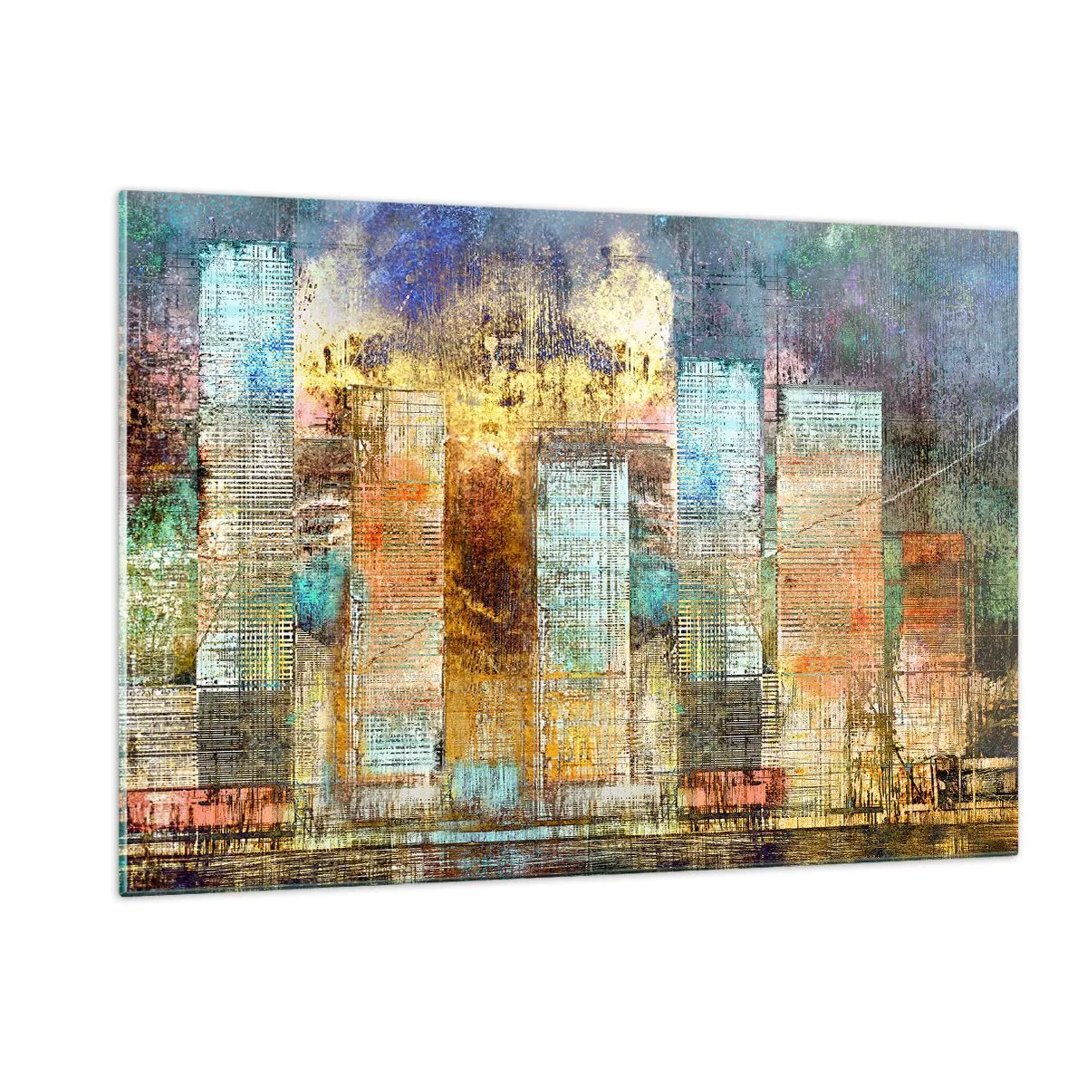Obraz na skle - Slnečná metropola - 120x80 cm