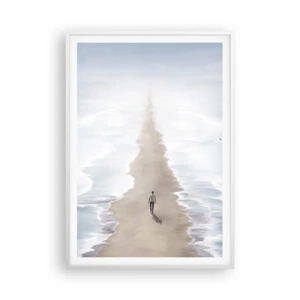 Plagát v bielom ráme - Svetlá budúcnosť - 70x100 cm