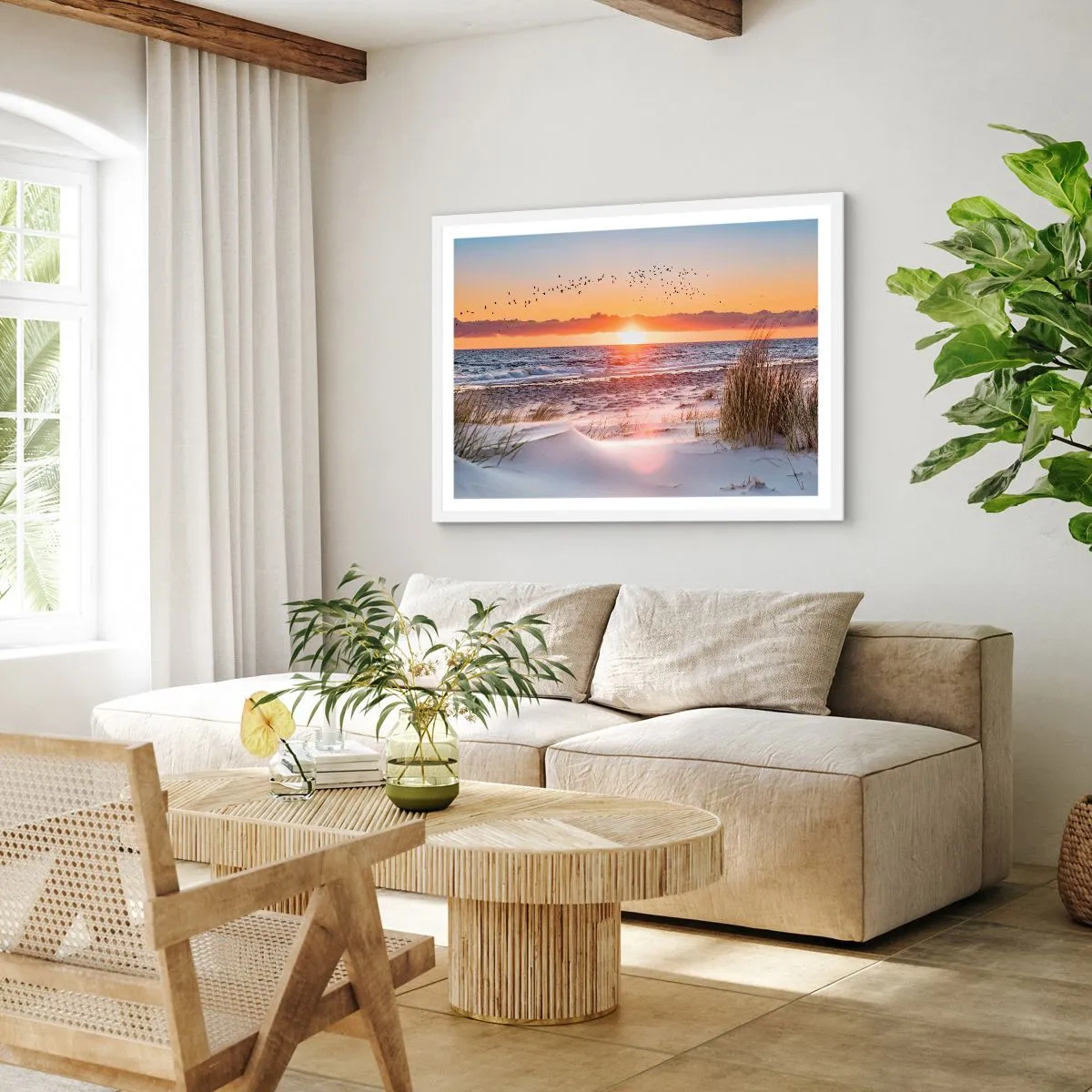 Plagát v bielom ráme - Horizontálna krajina - 70x50 cm
