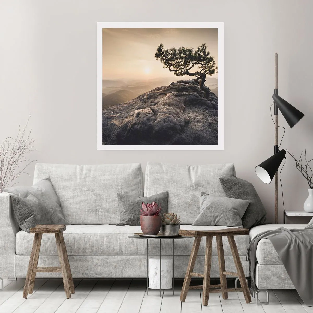 Plagát - Život vždy víťazí - 40x40 cm