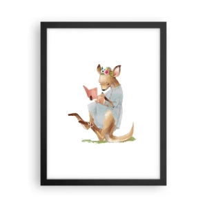 Plagát v čiernom ráme - Prečítaj mi, mama - 30x40 cm