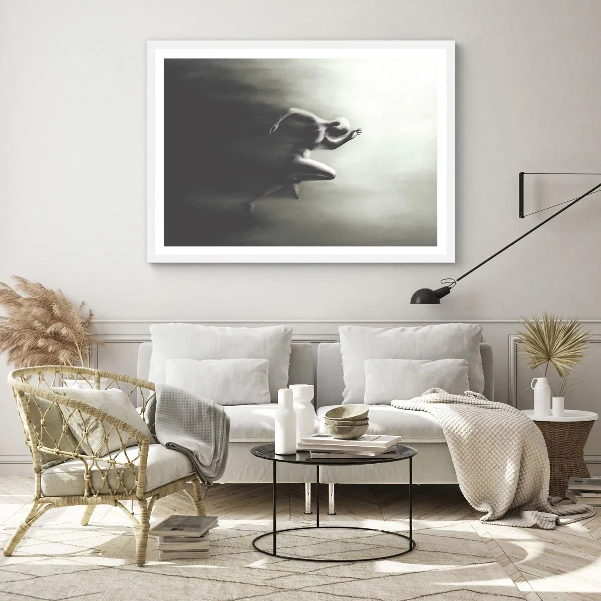 Plagát v bielom ráme - Nezastaviteľný - 100x70 cm