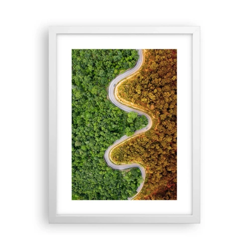 Plagát v bielom ráme - Hranice a prelomy - 30x40 cm