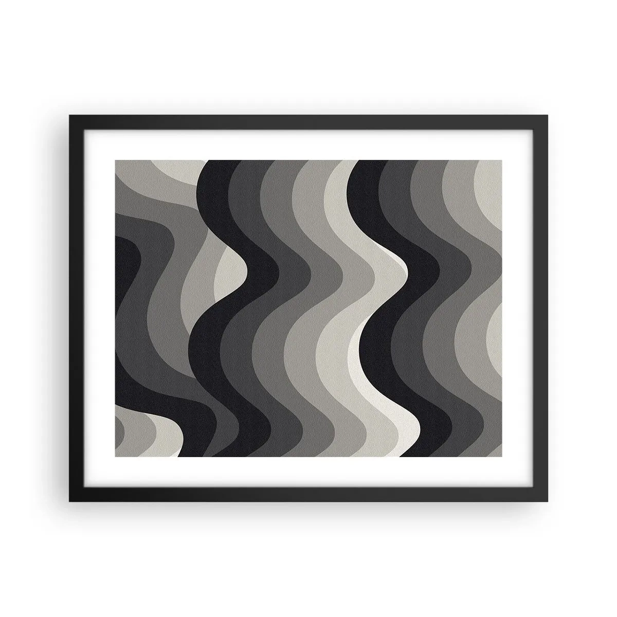 Plagát v čiernom ráme - Vlna za vlnou - 50x40 cm