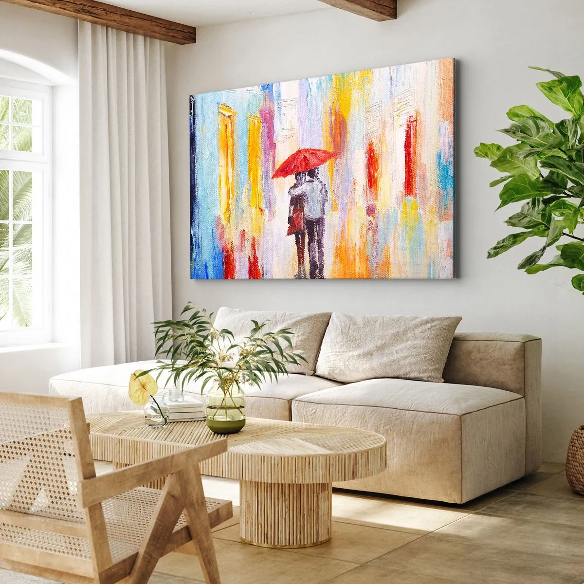 Obraz na plátne - Nech prší ďalej - 120x80 cm