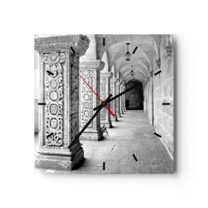 Nástenné hodiny - Kam…? - 30x30 cm