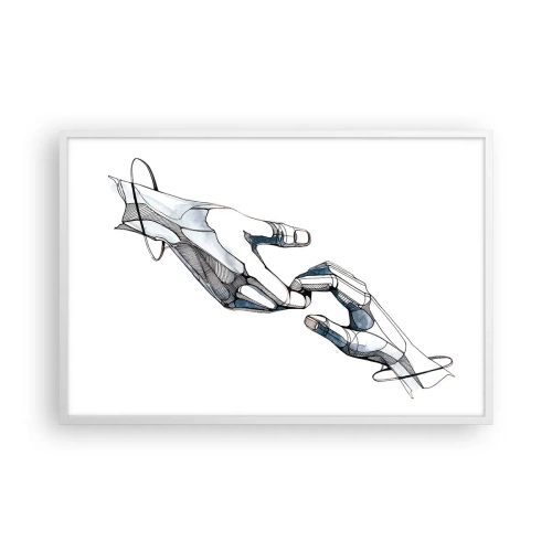 Plagát v bielom ráme - Dobré gesto - 91x61 cm