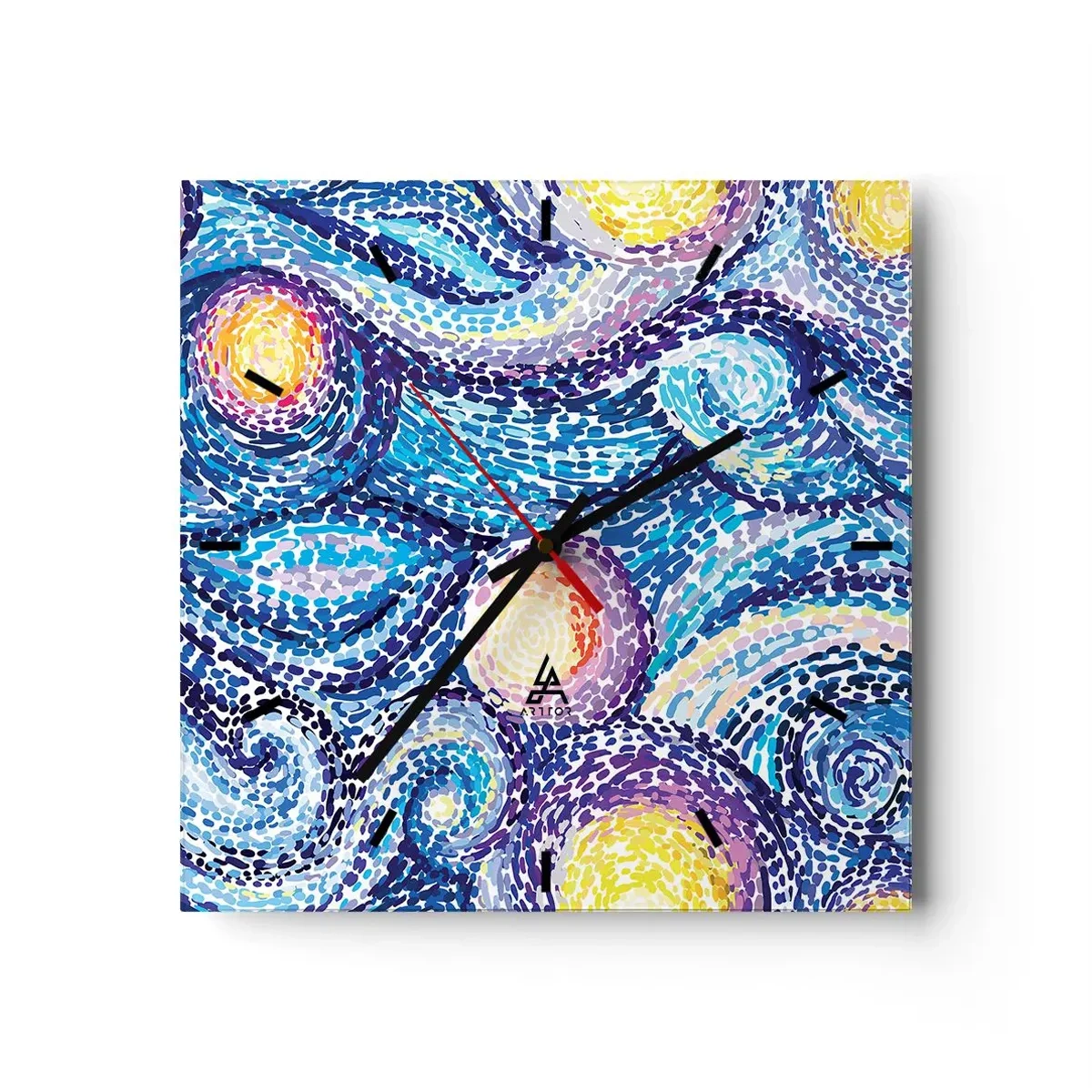 Nástenné hodiny - Z obrazu van Gogha - 30x30 cm