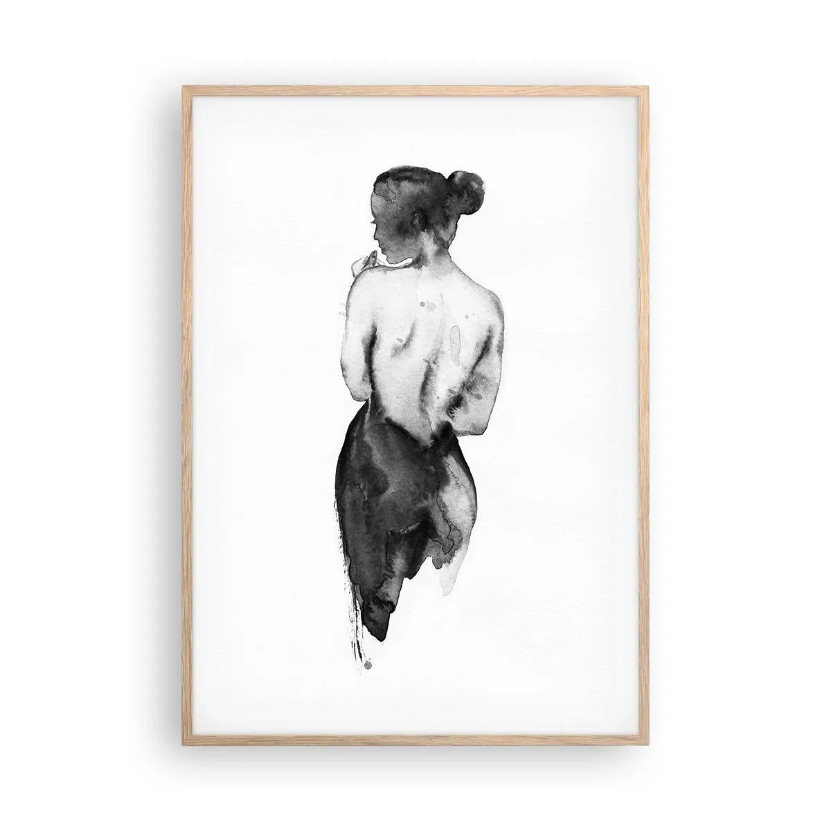Plagát v ráme zo svetlého duba - Miznúci svet - 70x100 cm