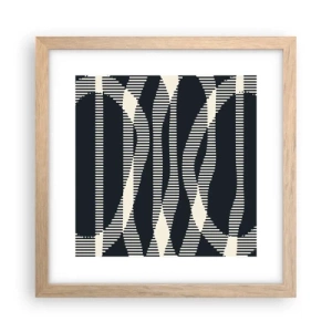 Plagát v ráme zo svetlého duba - Pokus o prelomenie temnoty - 30x30 cm