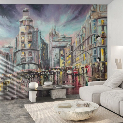 Fototapeta Premium Canvas - To bude vydarený večer - Mesto, Madrid, Architektúra - 450x315 cm