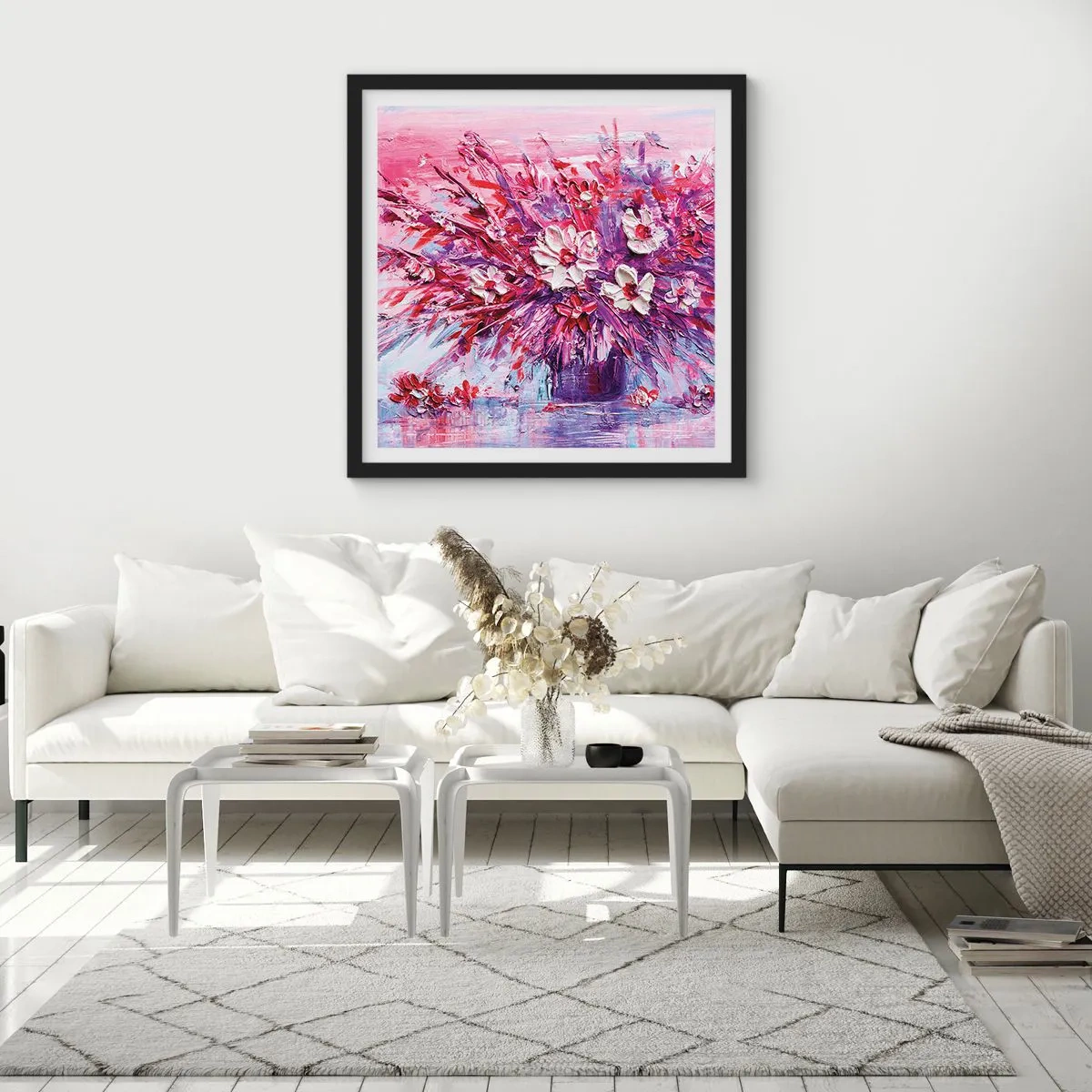 Plagát v čiernom ráme - Nevinnosť a vášeň - 40x40 cm