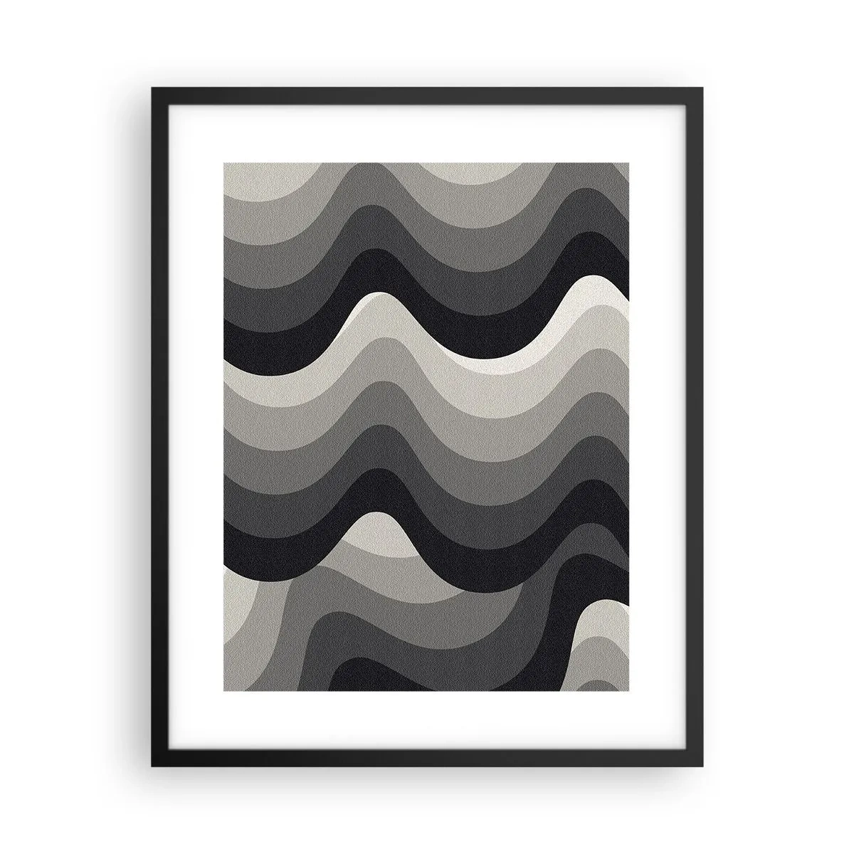 Plagát v čiernom ráme - Vlna za vlnou - 40x50 cm