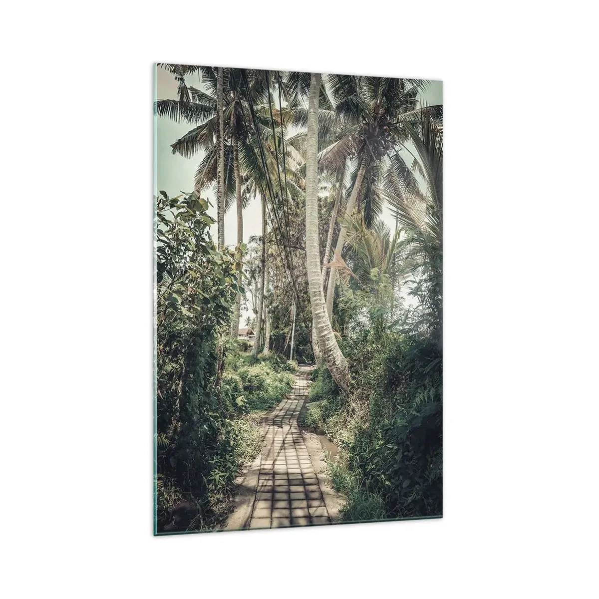 Obraz na skle - Palmový bulvár - 70x100 cm