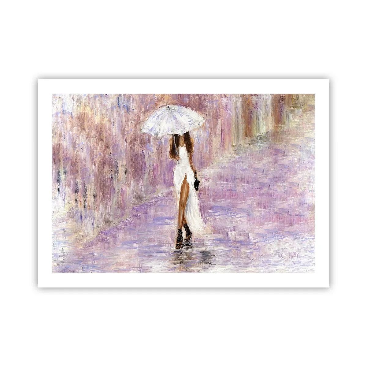 Plagát - V ľaliovom daždi - 70x50 cm