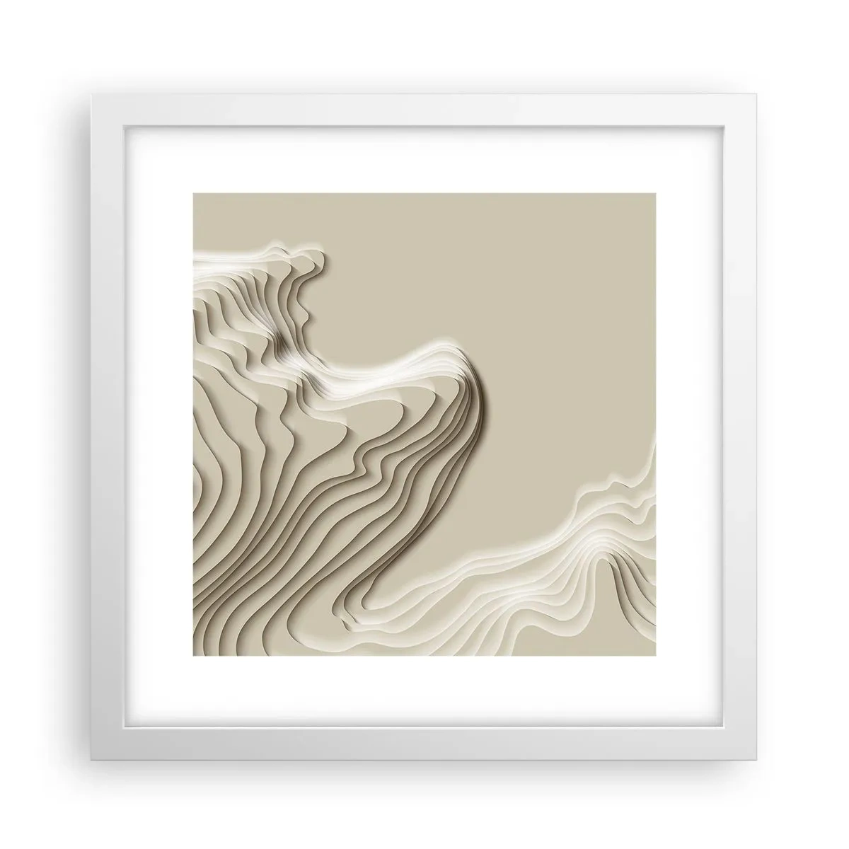 Plagát v bielom ráme - Topografia umenia - 30x30 cm
