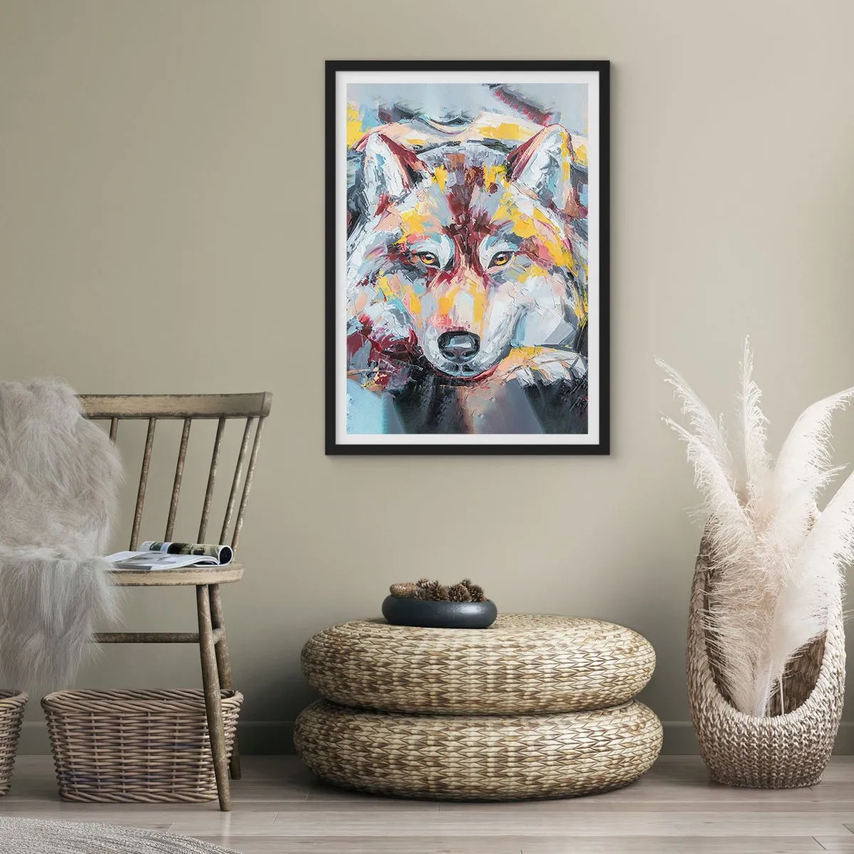 Plagát v čiernom ráme - Pokoj medzi blízkymi - 70x100 cm