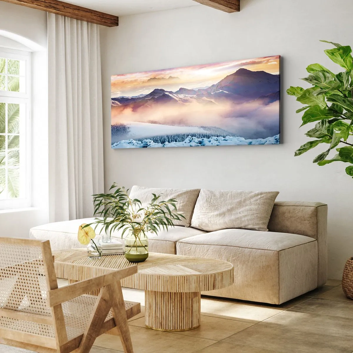 Obraz na plátne - Sila a čistota prírody - 160x50 cm