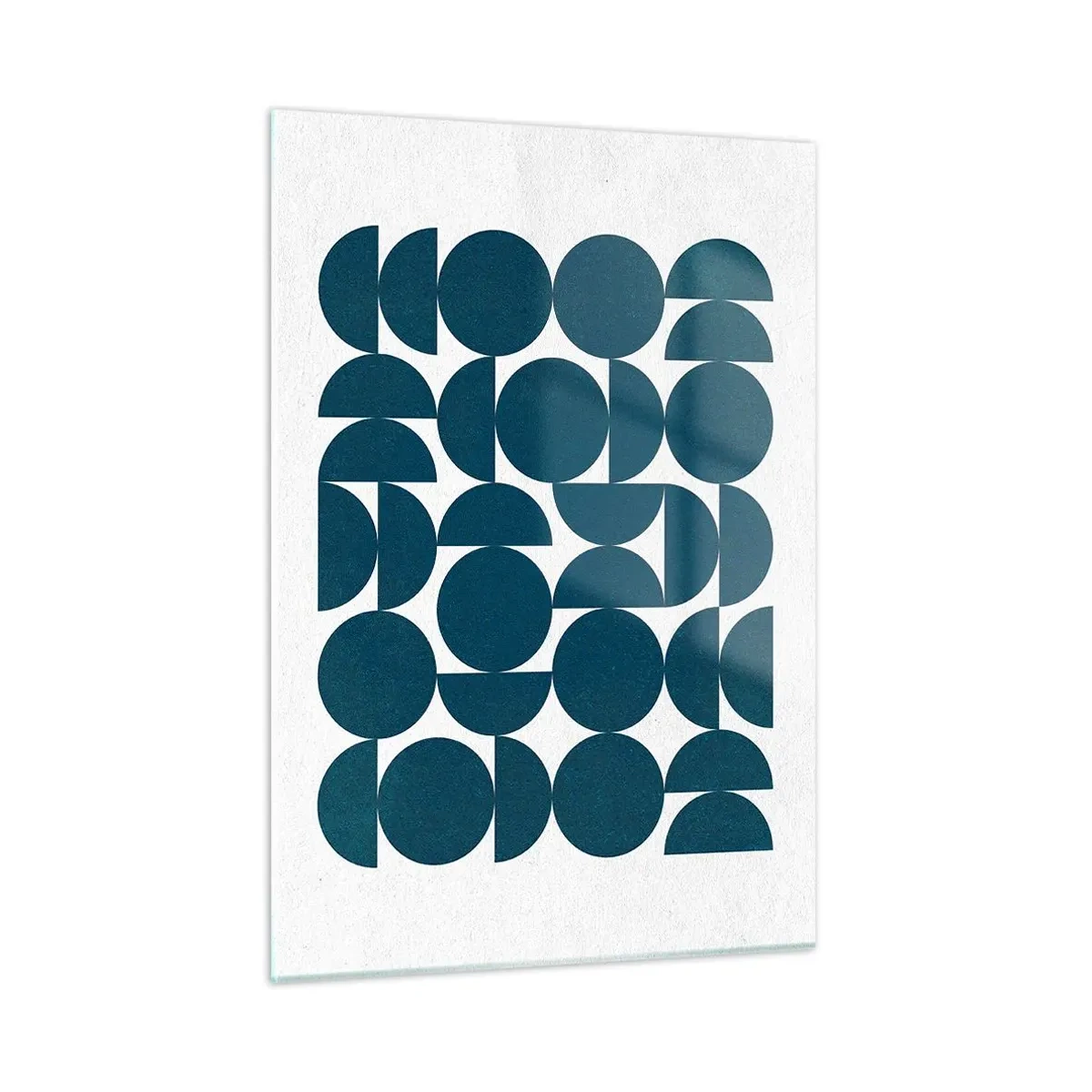Obraz na skle - Kruhy a polkruhy - 50x70 cm